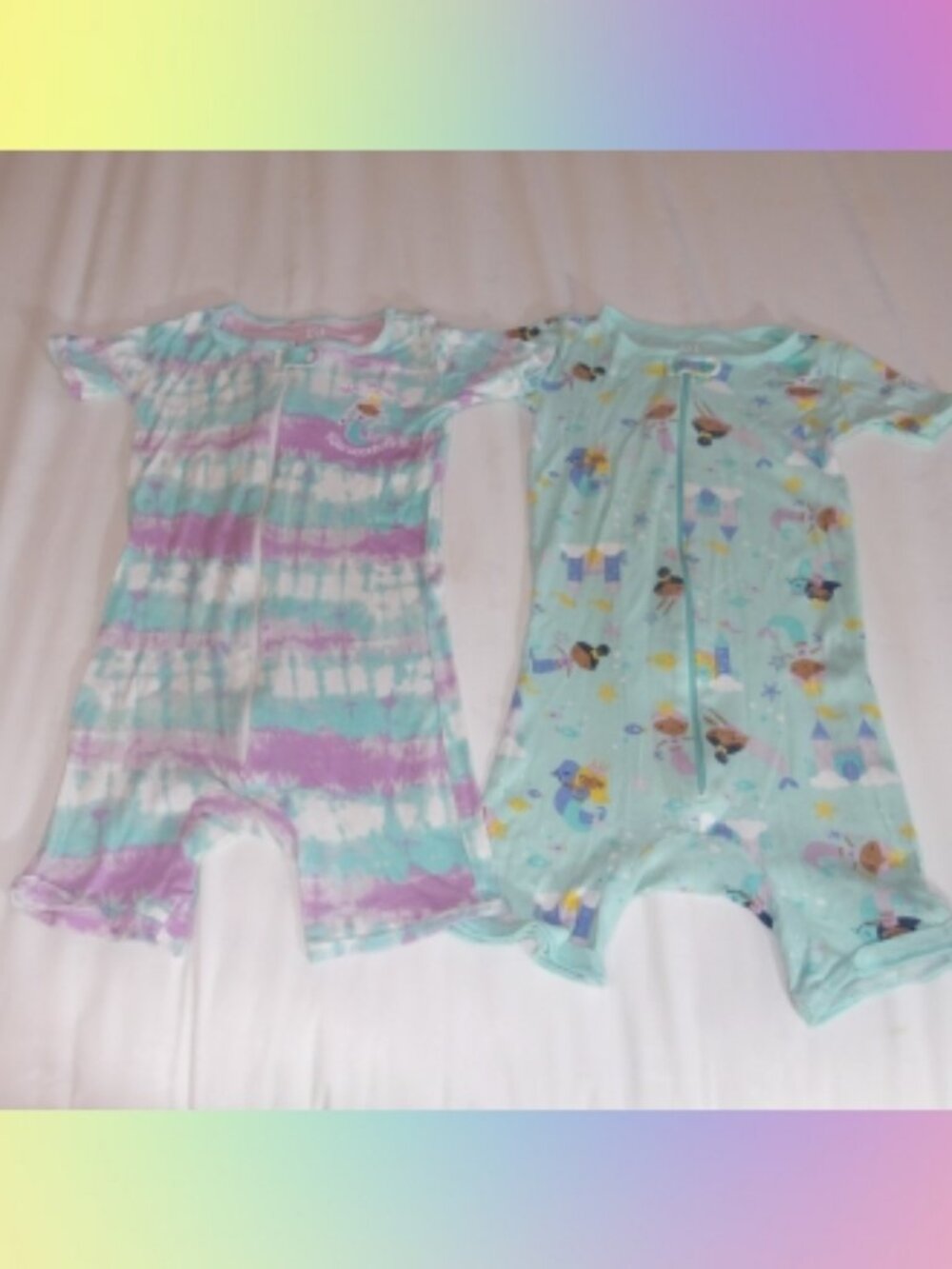 The Children's Place -2 Pcs 5T Toddler Girl Short Sleeve Shorts Zip-Front Cotton